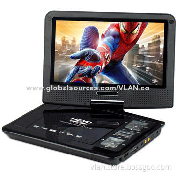 9.8" TFT LCD Screen Portable DVD Player with USB, HD, Digital TV, Game